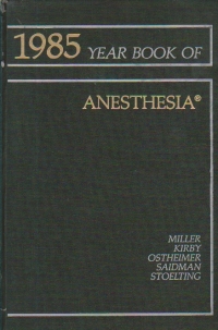 1985 Year Book of Anesthesia