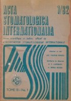 ACTA Stomatologica Internationalia 1/1982