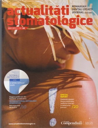 Actualitati Stomatologice, Nr. 58 Mai/2013