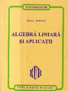 Algebra liniara si aplicatii