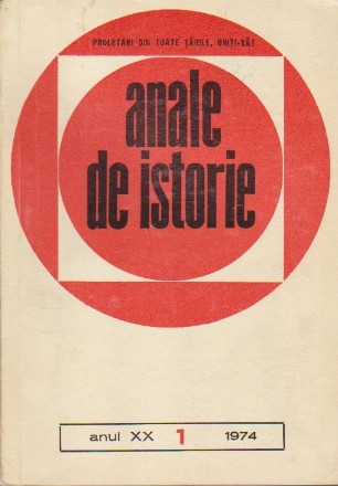 Anale de Istorie, Anul XX, 1/1974