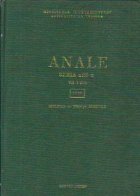 Anale, Seria a III-a, Volumul I (XI), 1969 - Biologie. Stiinte agricole