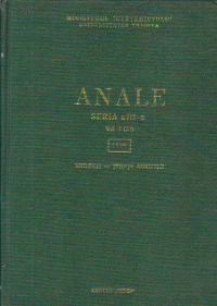 Anale, Seria a III-a, Volumul I (XI), 1969 - Biologie. Stiinte agricole