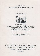 Analele Universitatii din Craiova, Volumul XXXI/2001 - Agricultura. Montanologie-Agroturism. Cadastru Funciar