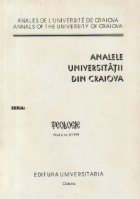 Analele Universitatii din Craiova, Seria Teologie, Nr. 5/1999