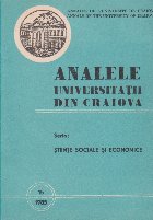 Analele Universitatii din Craiova Seria: