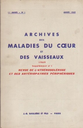 Archives des Maladies du Coeur et des Vaisseaux 1969