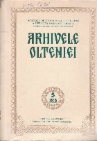 Arhivele Olteniei, Serie Noua Nr. 5/1986