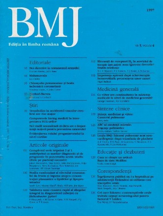 British Medical Journal - Editia in limba romana, 1997, Vol 4, Nr 3