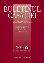 Buletinul Casatiei, Nr. 2/2006