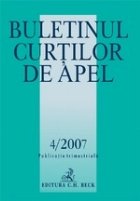 Buletinul Curtilor Apel 4/2007