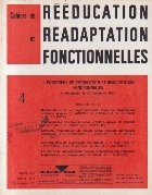 Cahiers Reeducation Readaptation Fonctionnelles 4/1974