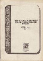 Catalogul cartilor straine intrate bibliotecile