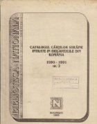 Catalogul cartilor straine intrate bibliotecile