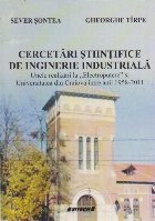 Cercetari Stiintifice de Inginerie Industriala