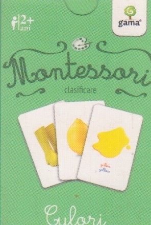 Clasificare. Montessori. Culori. Carti de joc educative