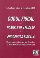 Codul fiscal actualizat pana august