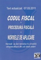 Codul fiscal Procedura fiscala Normele