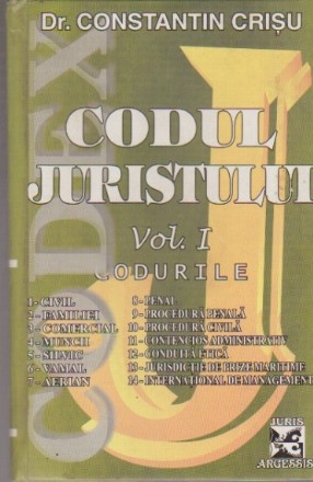 Codul Juristului, Volumul I - Codurile