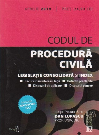 Codul de Procedura Civila Aprilie 2019