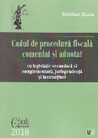 Codul procedura fiscala comentat adnotat