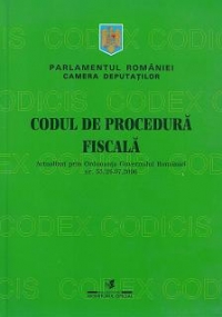 Codul de procedura fiscala Actualizat prin Ordonanta Guvernului Romaniei nr 35 din 26.07.2006