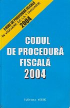 Codul procedura fiscala 2004