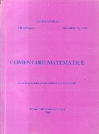 Comentarii matematice - Cum ne pregatim pentru sustinerea examenelor?