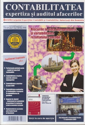 Contabilitatea, Expertiza si Auditul Afacerilor (Revista Corpului Expertilor Contabili si Contabililor autorizati din Romania). Nr.9/Septembrie/2009