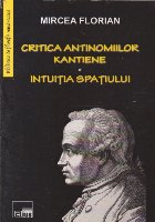 Critica antinomiilor kantiene Intuitia spatiului