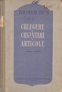 Culegere din cuvantari si articole din anii 1931-1949, Volumul I