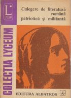 Culegere literatura romana patriotica militanta