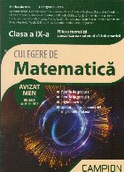 Culegere matematica Filiera teoretica specializarea