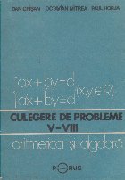 Culegere probleme VIII Aritmetica algebra