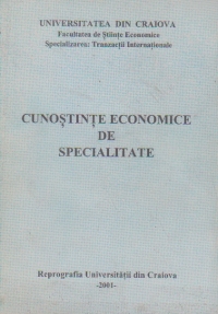 Cunostinte economice de specialitate