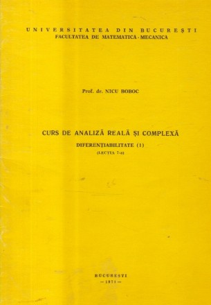 Curs de analiza reala si complexa - Diferentiabilitate (1)