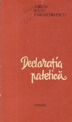 Declaratia patetica Poeme 1935 1948