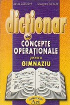 Dictionar de concepte operationale pentru gimnaziu