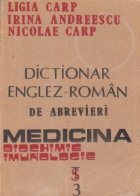 Dictionar englez- roman de abrevieri. Medicina, biochimie, imunologie