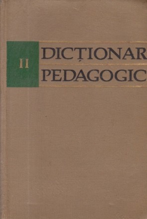 Dictionar Pedagogic, Volumul al II-lea (L-Z)