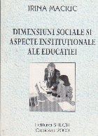 Dimensiuni sociale aspecte institutionale ale