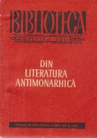 Din literatura antimonarhica