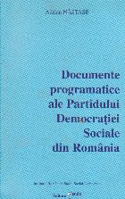 Documente programatice ale Partidului Democratiei