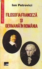 Filosofia franceza germana Romania (Ion