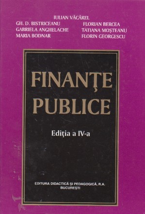 Finante publice, Editia a IV-a