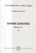 Genuri ziaristice Note curs