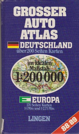 Grosser Auto Atlas Deutschland. Europa