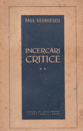 Incercari critice, Volumul al II-lea