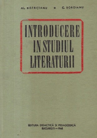 Introducere in Studiul Literaturii