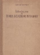 Introducere in teoria ecuatiilor integrale